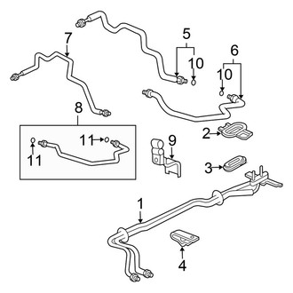 Honda OE - Air Conditioner & Heater - Rear A/C Lines