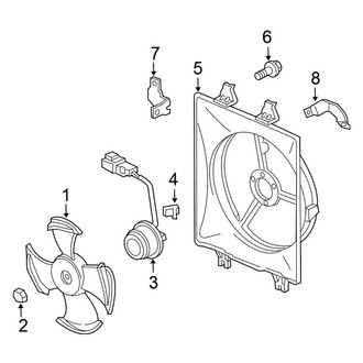 Honda OE - Air Conditioner & Heater - Condenser Fan