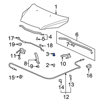 Honda OE - Front Hood Stop Buffer