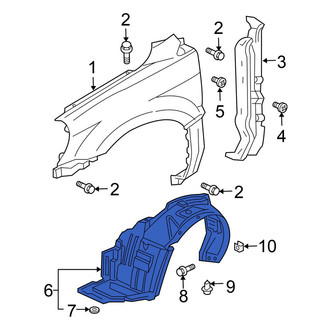 Honda OE - Front Right Fender Splash Shield