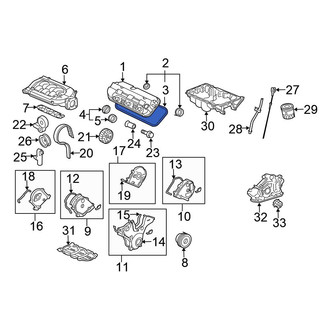 Honda OE - Engine Valve Cover Gasket