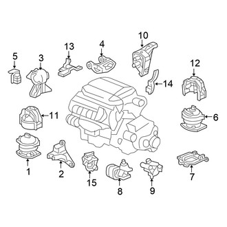 Honda OE - Engine / Transaxle - Engine & Transmission Mounting (FWD)