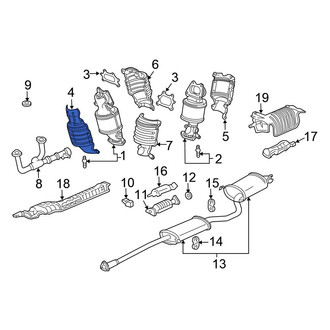Honda OE - Front Outer Exhaust Manifold Heat Shield