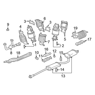 Honda OE - Exhaust System - Exhaust Components