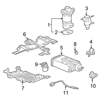 Honda OE - Emission System - Emission Components (EX / LX)
