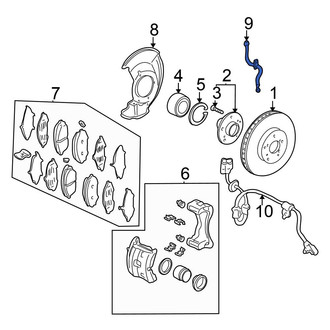 Honda OE - Rear Right Brake Hydraulic Hose