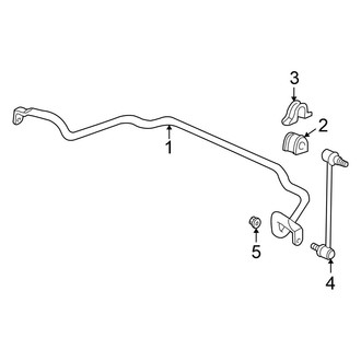 Honda OE - Front Suspension - Stabilizer Bar & Components