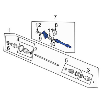 Honda OE - Front CV Intermediate Shaft