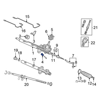 Honda OE - Right Rack and Pinion Mount Bushing