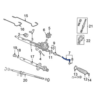 Honda OE - Inner Steering Tie Rod End