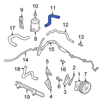 Honda OE - Power Steering Reservoir Hose