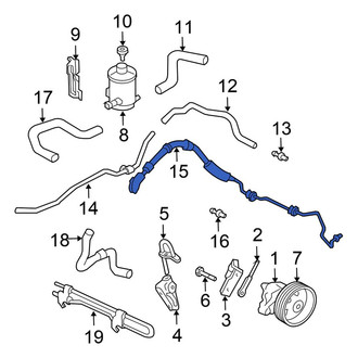 Honda OE - Power Steering Pressure Hose