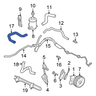 Honda OE - Power Steering Reservoir Hose