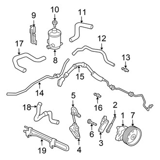 Honda OE - Steering Gear & Linkage - Pump & Hoses