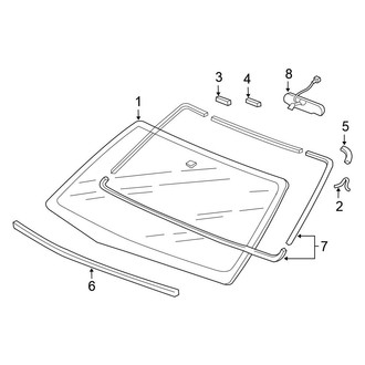 Honda OE - Windshield - Glass