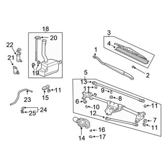 Honda OE - Windshield - Wiper & Washer Components