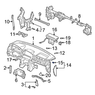 Honda OE - Instrument Panel Side Cover Clip