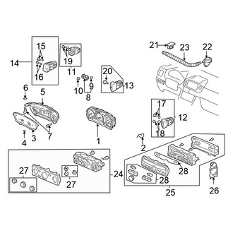 Honda OE - Instrument Panel - Cluster & Switches