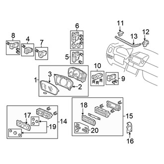Honda OE - Instrument Panel - Cluster & Switches (Value Package)
