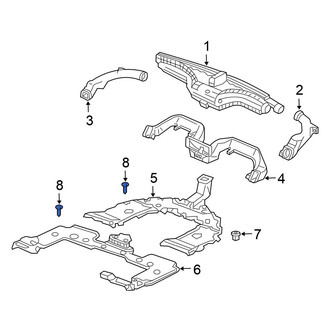Honda OE - Instrument Panel Air Duct Clip