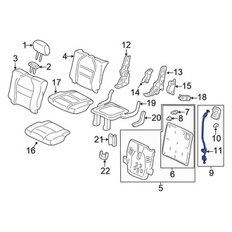 Honda OE - Rear Right Seat Flex Cable