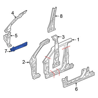 Honda OE - Right Rocker Panel Reinforcement