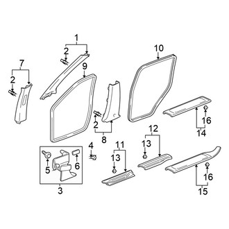Honda OE - Pillars, Rocker & Floor - Interior Trim