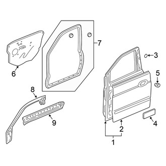 Honda OE - Front Door - Door & Components