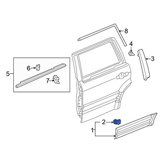 Honda OE - Door Molding Clip
