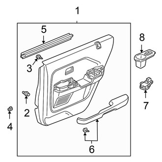 Honda OE - Rear Door - Interior Trim