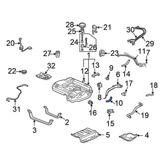 Honda OE - Lower Fuel Tank Filler Neck