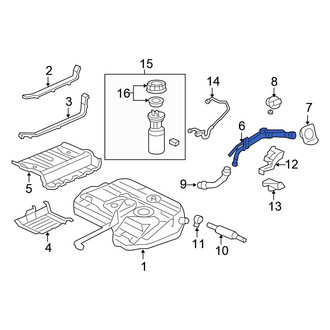 Honda OE - Lower Fuel Tank Filler Neck