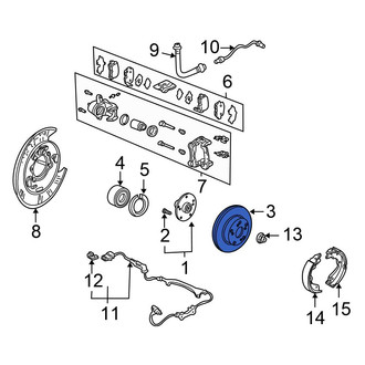 Honda OE - Rear Disc Brake Rotor