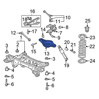 Honda OE - Rear Left Lower Rearward Suspension Control Arm