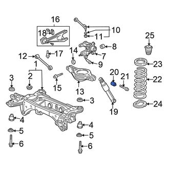 Honda OE - Rear Suspension Shock Absorber Bushing