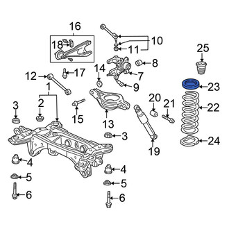 Honda OE - Rear Upper Coil Spring Insulator