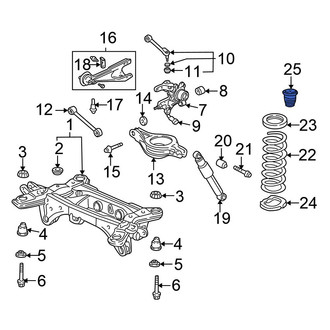 Honda OE - Rear Coil Spring Damper