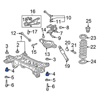 Honda OE - Front Lower Suspension Crossmember Insulator