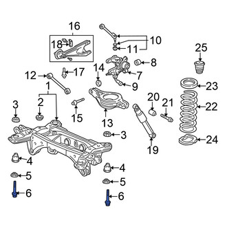 Honda OE - Suspension Crossmember Bolt
