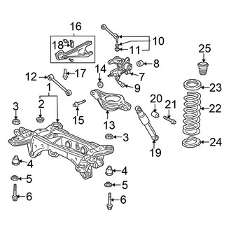 Honda OE - Rear Suspension - Suspension Components