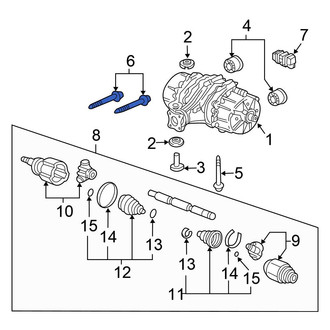 Honda OE - Suspension Crossmember Bolt