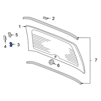 Honda OE - Back Glass Clip