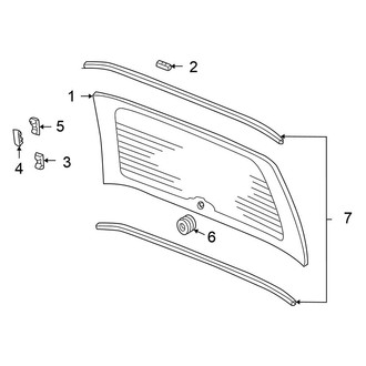 Honda OE - Lift Gate - Glass