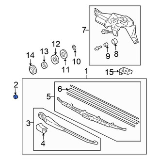 Honda OE - Wiper Arm Nut