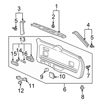 Honda OE - Lift Gate - Interior Trim