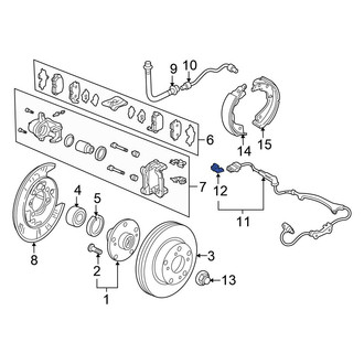 Honda OE - Rear ABS Wheel Speed Sensor Retainer