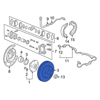 Honda OE - Rear Disc Brake Rotor