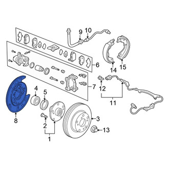 Honda OE - Rear Right Brake Backing Plate