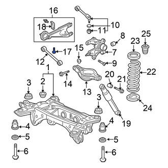 Honda OE - Suspension Trailing Arm Bolt