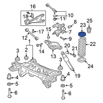 Honda OE - Rear Upper Coil Spring Insulator